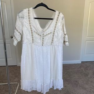 Free people white lace dress